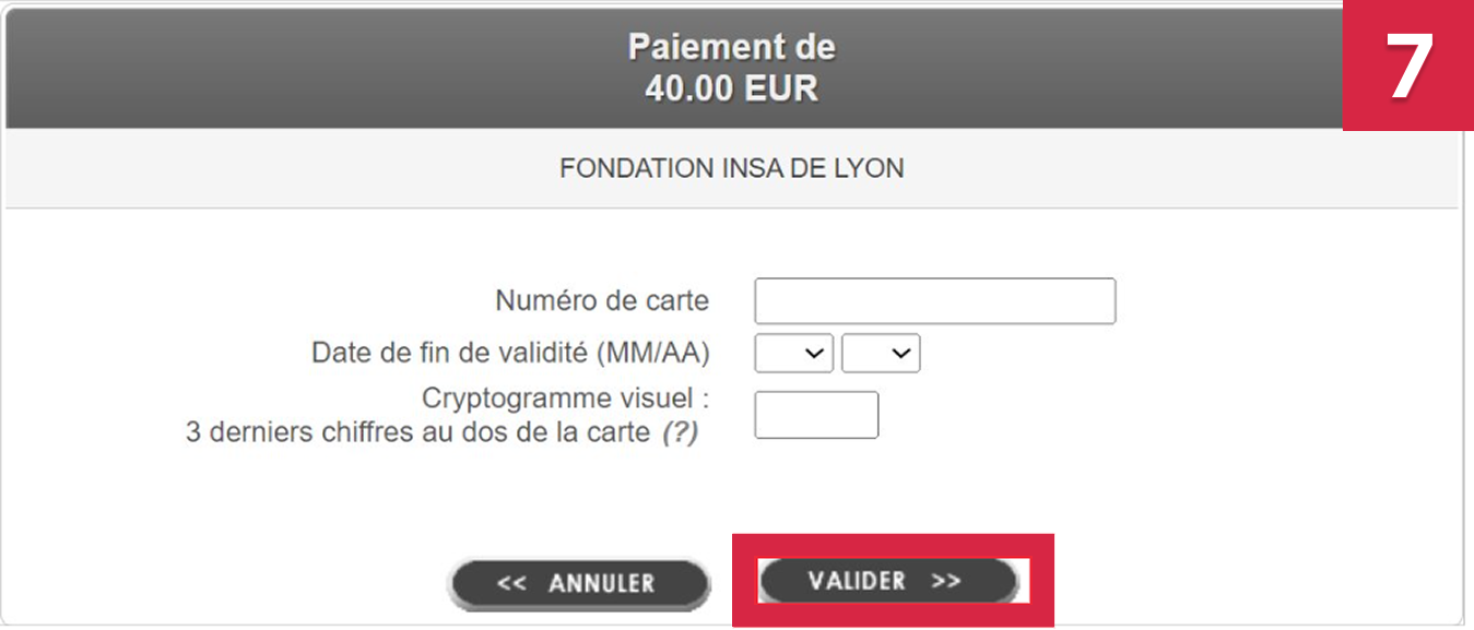 Validate donation